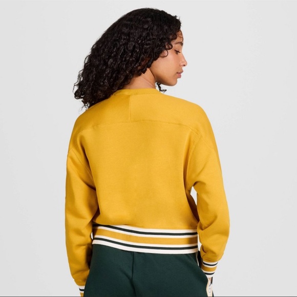 Champion Women's French Terry Sweatshirt - Yellow XL & XXL - Picture 4 of 10